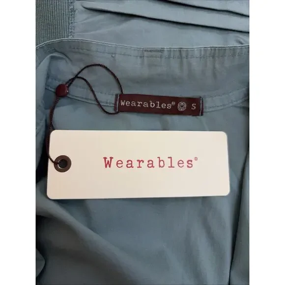 NWT XCVI wearables "Janet" Green 3/4 Sleeve Ruched Jacket #0659 Size XS - Picture 8 of 8